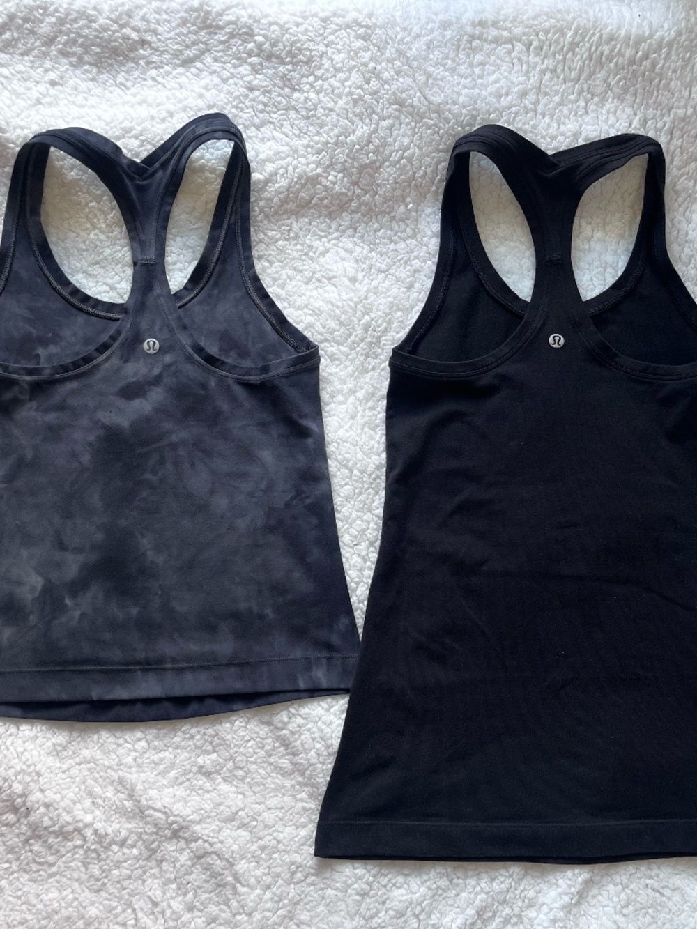 lululemon align tanks black and diamond dye size 4